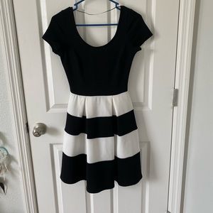 Adorable mini black and white dress